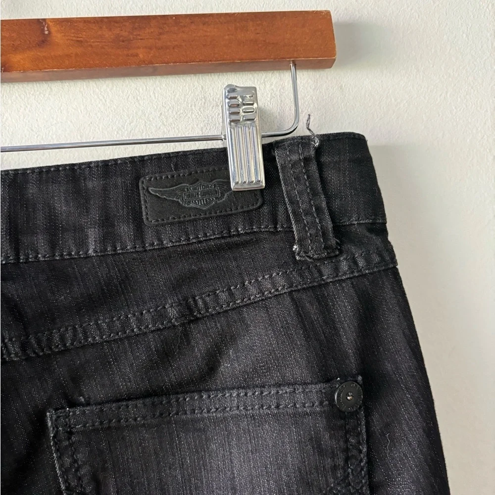 Harley-Davidson women’s black skinny jeans size 8‎